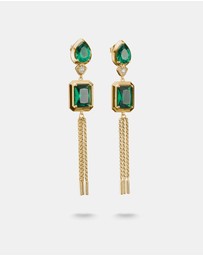 THOMAS SABO - THOMAS SABO Earrings with Green Stones