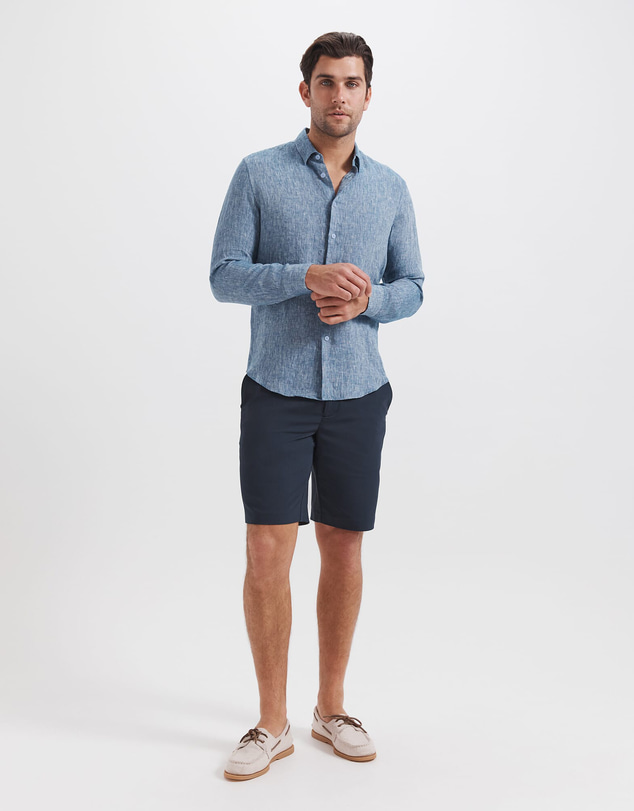 SABA - Anderson Classic Yarn Dyed Linen Shirt
