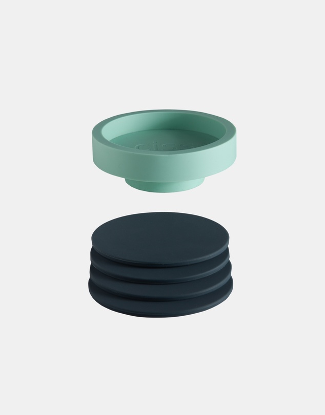porter green - ciss | unbreakable silicone coasters