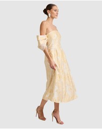 Romance by Honey and Beau - Seanna Off Shoulder Midi Dress