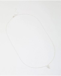 Lovisa - Sterling Silver Cubic Zirconia Stem Necklace