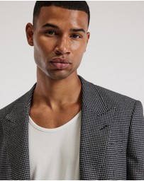 Calibre - Weave Check Blazer Black