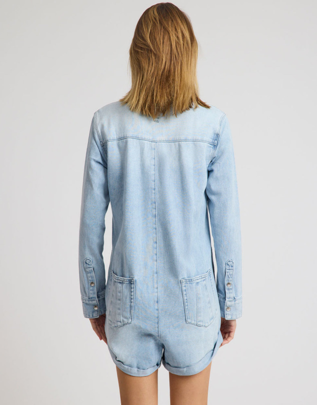 ONE TEASPOON - Prophecy Denim Jumpsuit - Blue Latte