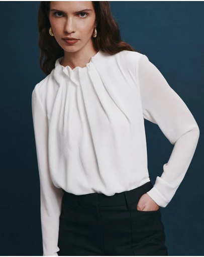SABA - Willa High Neck Long Sleeve Top