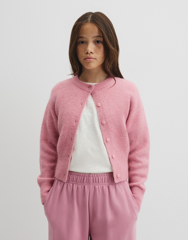 Country Road - Teen Fluffy Crew Knit Cardigan