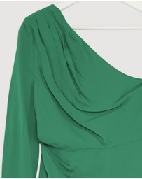 Revibe - Repaired Shona Joy Rio Off Shoulder Mini Dress - AU 8