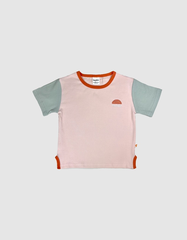 Banabae - Rad Kid Organic Cotton Rib Twinset - Hibiscus