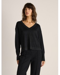Fate + Becker - Oriane Sparkle V-Neck Knit