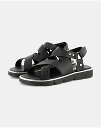 DKNY - Strappy Flat Sandals - Kids-Teens