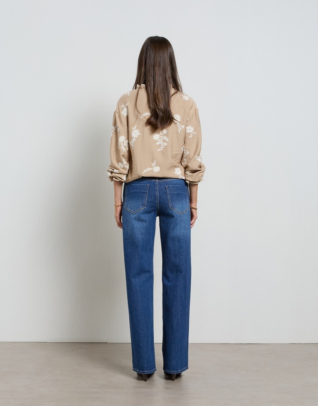 DRICOPER DENIM - Lina Mid Rise Pacific Straight Leg Jeans