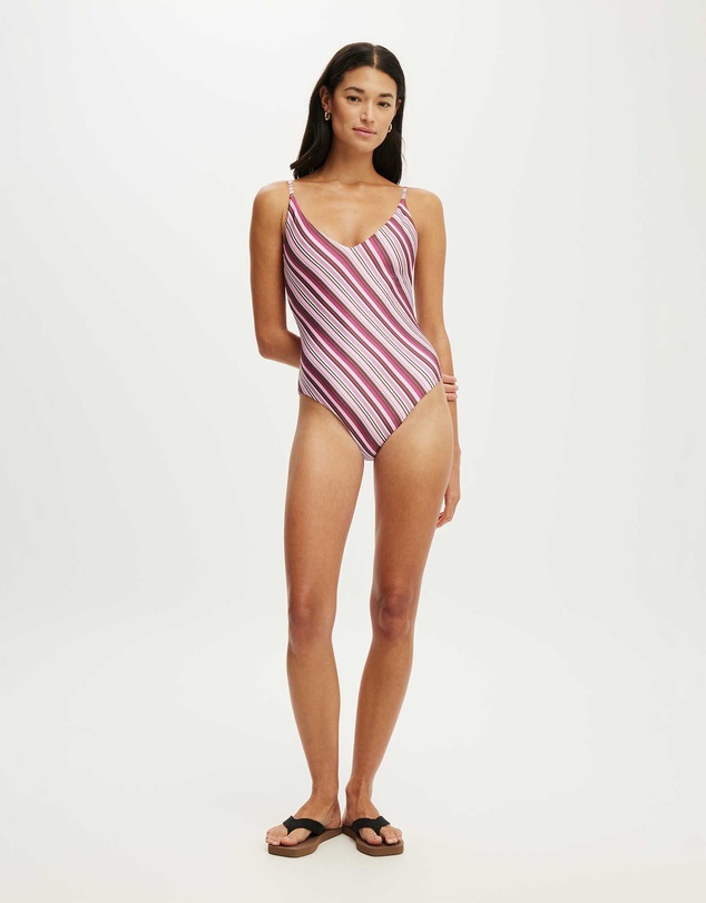 Cotton On Body - Thin Strap V Neck One Piece Full