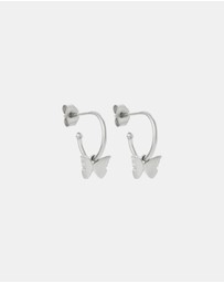 Karen Walker - Butterfly Hoop Earrings