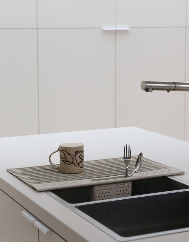 DESIGNSTUFF - DRIP Folding Dish Rack w/ Cutlery Holder