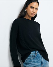 AERE - Zade Wool Blend Seam Detail Jumper