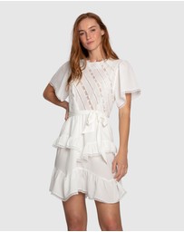 Belle & Bloom - The Softest Spell Ruffle Mini Dress