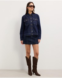 The Fated - Asha Denim Mini Skirt
