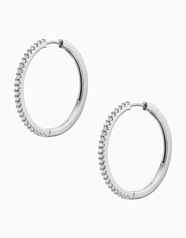 Fossil - Ellis Silver Tone Earring