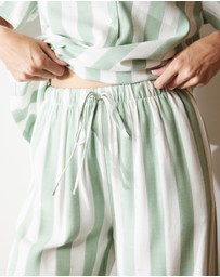 Atmos&Here - Ivy Linen Blend Stripe PJ Set