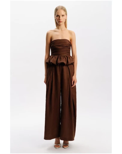 Bardot - Alessio Strapless Linen Top