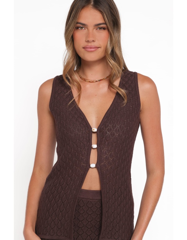 Petal & Pup - Asplie Knit Top - Espresso