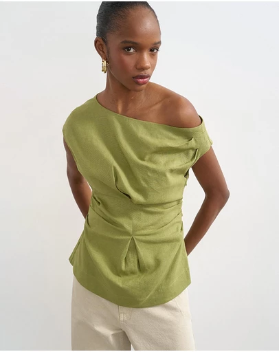 TOPSHOP - Casa Cinched Waist Top