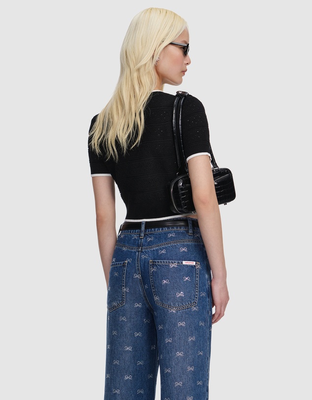 Self Portrait - Pointelle Knit Top