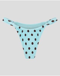 Vacay Swimwear - Rhodes Bottom Blue Polka