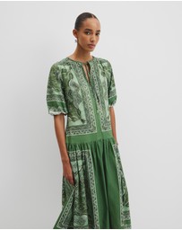 Country Road - Scarf Print Maxi Dress