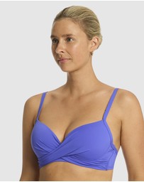 Sea Level Australia - Essentials Edit Cross Front Moulded Underwire Bra