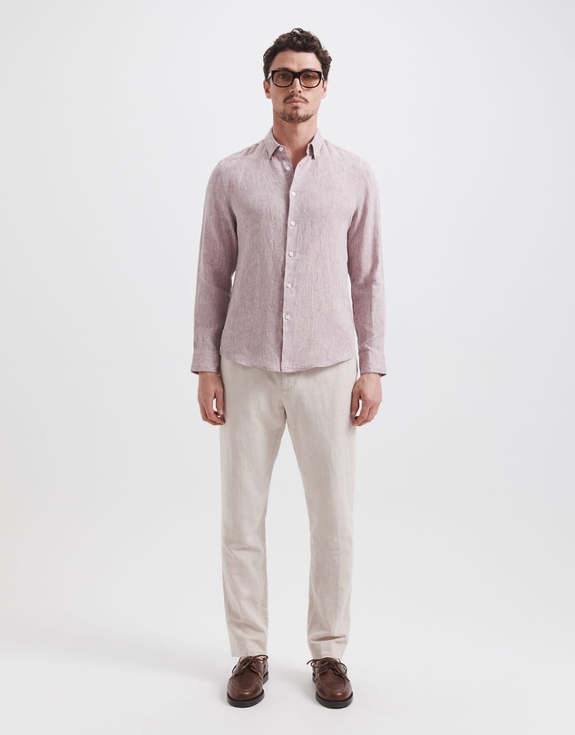 SABA - Anderson Classic Yarn Dyed Linen Shirt