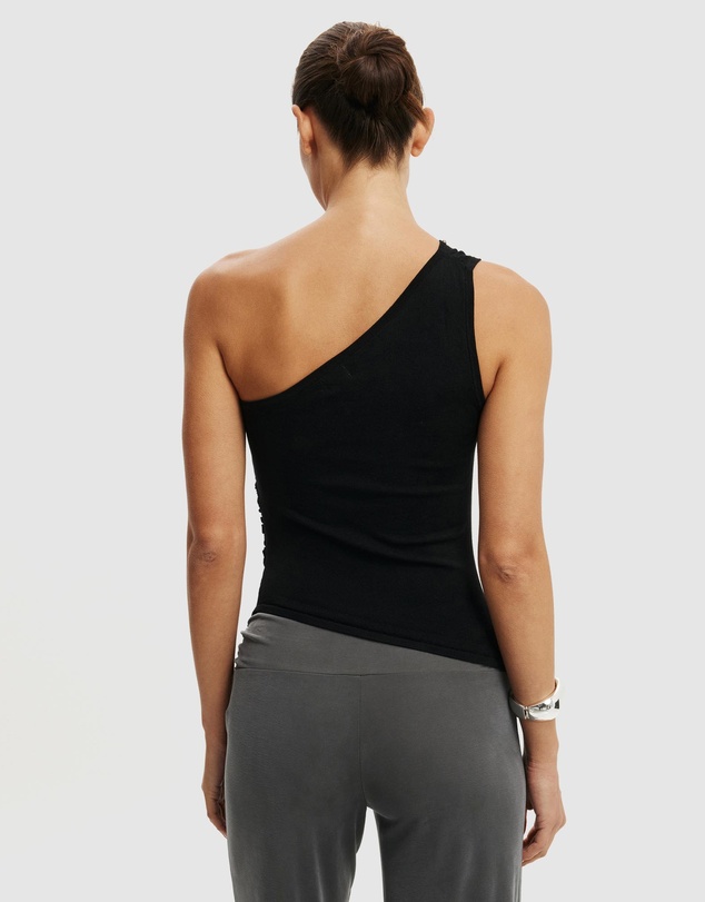 Cotton On - Stud Trim Asymmetrical Knit Top