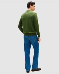 Tommy Hilfiger - Textured Knit Polo Collar Jumper