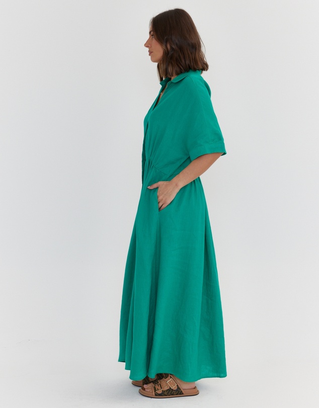 ALEXANDRA - Makila Dress Emerald
