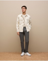 Trenery - Regular Fit Chino Pant in Charcoal