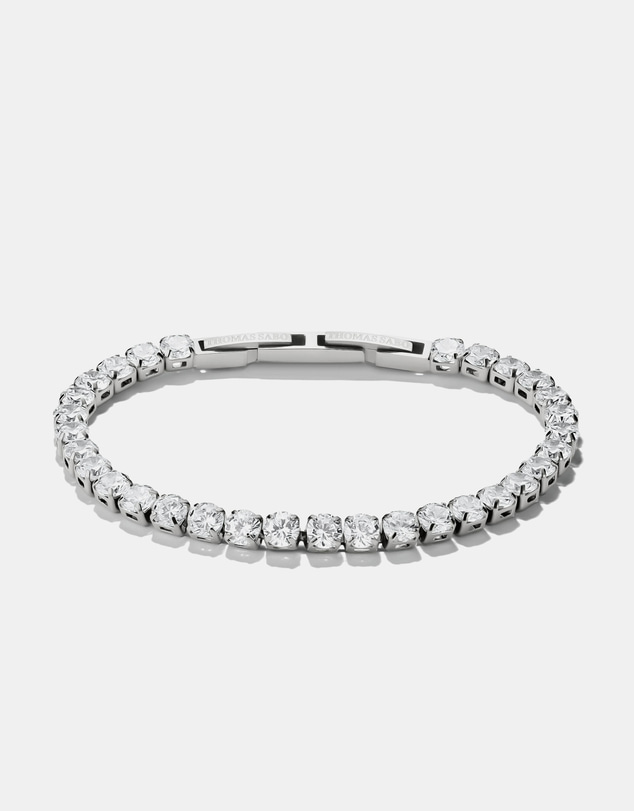 THOMAS SABO - Stainless Steel Tennis Bracelet with White Zirconia