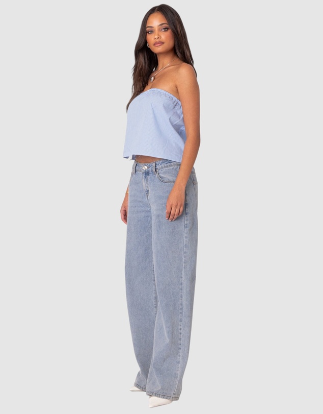 EDIKTED - Toby Striped Tube Top