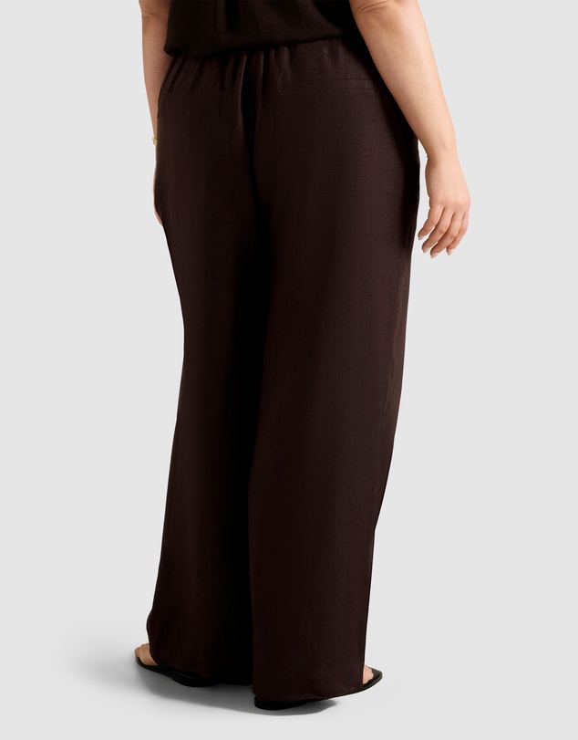 Forever New Curve - Posey Curve Linen Wide Leg Pants