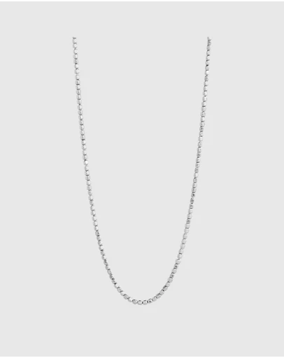 Najo - Quadrille Silver Necklace (45cm+ext)