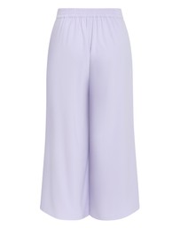 City Chic - Plus size Abbie Fully Lined Wide Leg Pant - lilac
