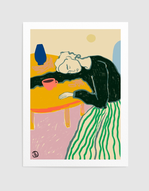 Olive et Oriel - Motherhood by Sandra Poliakov Art Print