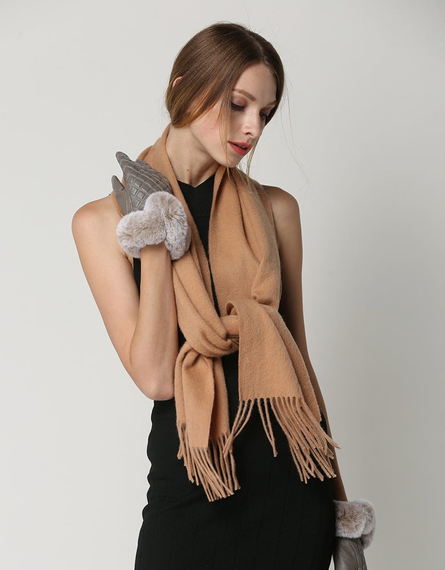 Ozwear Connection Uggs - Ugg 100% Wool Scarf Beige