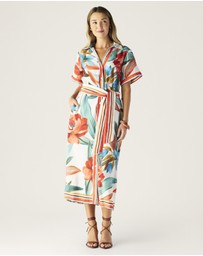 MOS The Label - Fiorina Print Shirt Dress