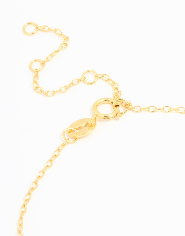 Lovisa - Gold Plated Sterling Silver Cubic Zirconia Infinity & Heart Bracelet
