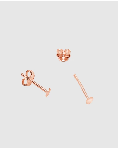 Ichu - Tiny Rose Gold Dot Studs