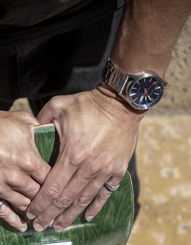 Nixon - Sentry Solar Stainless Steel