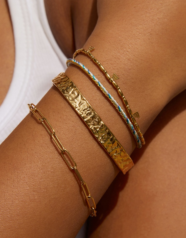 Arms Of Eve - Bennie Gold Bracelet - Sky