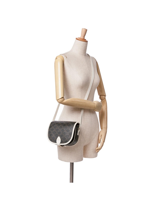 Pre-Loved by Azura Reborn - Pre-Loved Medium Triomphe Coated Canvas Folco Crossbody