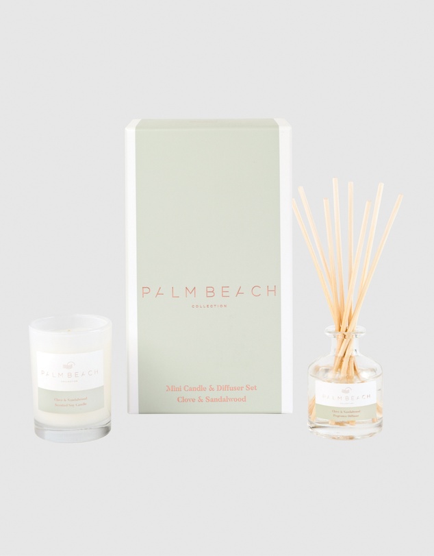 Palm Beach Collection - Clove & Sandalwood Mini Candle & Diffuser Gift Pack