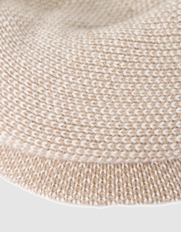 Max Alexander - European Made Beige Wool Beret Cap