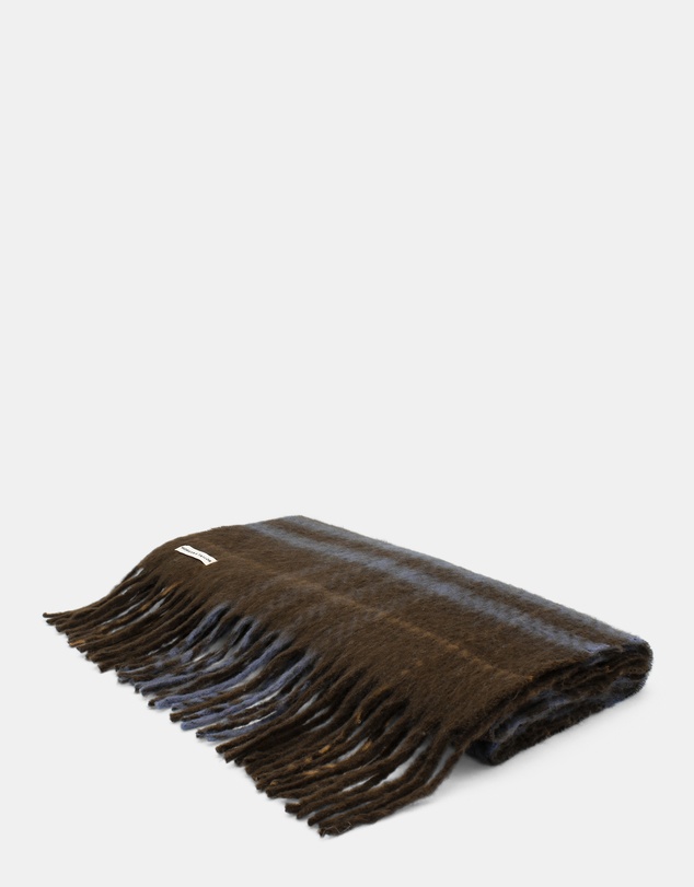 Morgan & Taylor - Hallie Scarf in Chocolate Brown Check